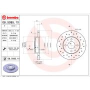 Слика 1 $на Кочионен диск BREMBO XTRA LINE 08.5085.1X