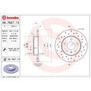 Слика 1 на кочионен диск BREMBO XTRA LINE 08.7627.1X