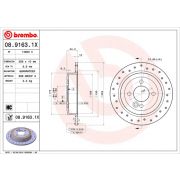 Слика 1 на кочионен диск BREMBO XTRA LINE 08.9163.1X