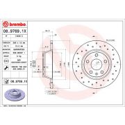 Слика 1 $на Кочионен диск BREMBO XTRA LINE 08.9769.1X