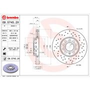 Слика 1 на кочионен диск BREMBO XTRA LINE 09.5745.2X