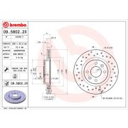 Слика 1 на кочионен диск BREMBO XTRA LINE 09.5802.2X