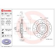 Слика 1 на кочионен диск BREMBO XTRA LINE 09.7011.1X