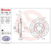 Слика 1 $на Кочионен диск BREMBO XTRA LINE 09.7196.1X