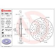 Слика 1 на кочионен диск BREMBO XTRA LINE 09.7880.1X