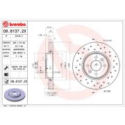 Слика 1 на кочионен диск BREMBO XTRA LINE 09.8137.2X