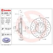 Слика 1 на кочионен диск BREMBO XTRA LINE 09.8303.1X