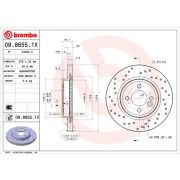 Слика 1 на кочионен диск BREMBO XTRA LINE 09.8655.1X