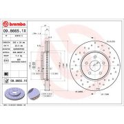 Слика 1 на кочионен диск BREMBO XTRA LINE 09.8665.1X