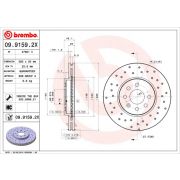 Слика 1 на кочионен диск BREMBO XTRA LINE 09.9159.2X