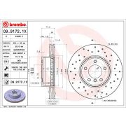 Слика 1 на кочионен диск BREMBO XTRA LINE 09.9172.1X