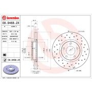 Слика 1 $на Кочионен диск BREMBO XTRA LINE 09.9468.2X