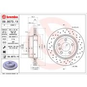 Слика 1 $на Кочионен диск BREMBO XTRA LINE 09.9573.1X