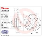 Слика 1 на кочионен диск BREMBO XTRA LINE 09.9793.1X