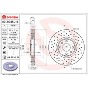 Слика 1 на кочионен диск BREMBO XTRA LINE 09.9935.1X