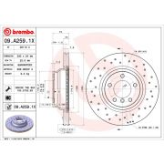 Слика 1 на кочионен диск BREMBO XTRA LINE 09.A259.1X