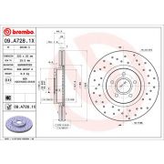 Слика 1 на кочионен диск BREMBO XTRA LINE 09.A728.1X