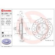 Слика 1 на кочионен диск BREMBO XTRA LINE 09.A761.1X