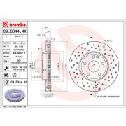 Слика 1 на кочионен диск BREMBO XTRA LINE 09.B344.4X