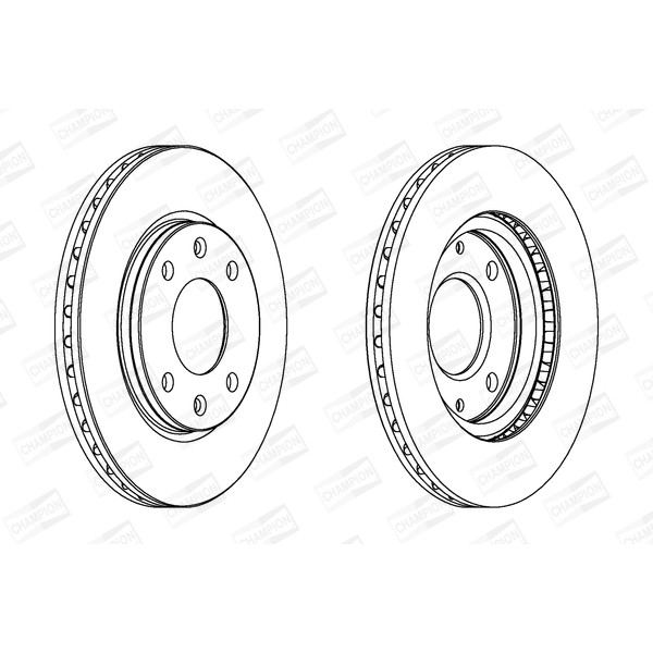 Слика на кочионен диск CHAMPION 561409CH за Citroen Saxo S0,S1 1.6 VTR - 109 коњи бензин