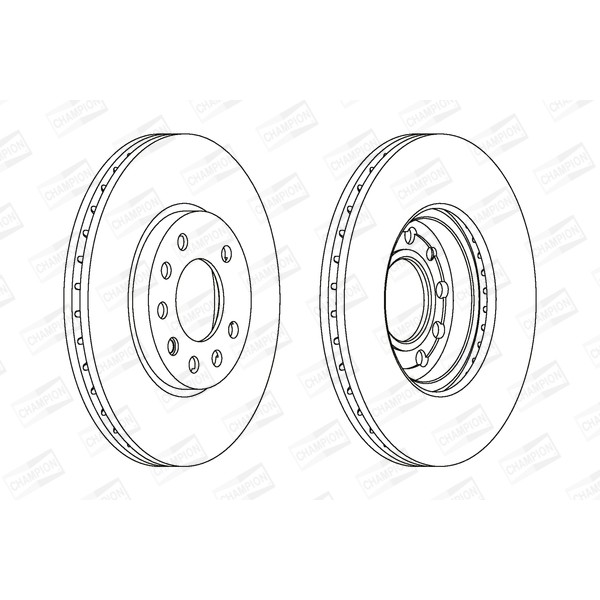 Слика на кочионен диск CHAMPION 562070CH за Opel Astra G Hatchback 2.2 DTI - 125 коњи дизел