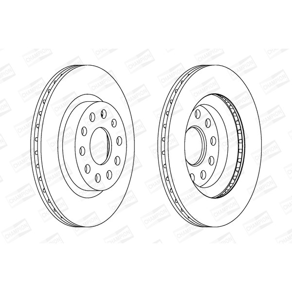 Слика на кочионен диск CHAMPION 562237CH за Seat Toledo 3 (5P2) 2.0 TFSI - 200 коњи бензин