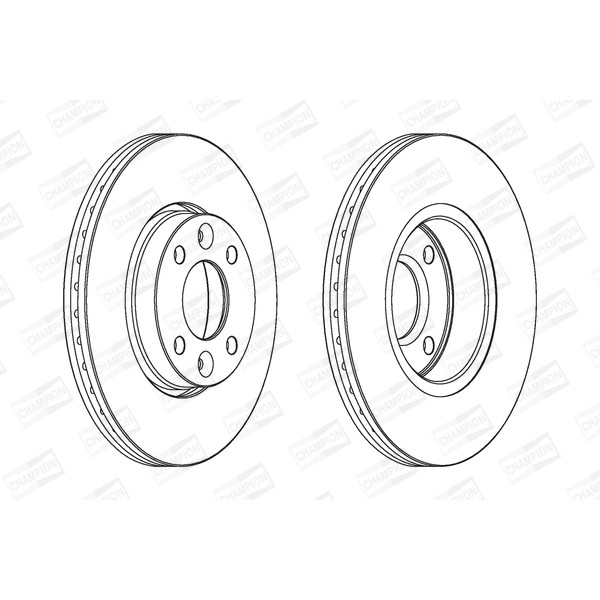 Слика на кочионен диск CHAMPION 562268CH за Renault Clio 3 1.5 dCi - 82 коњи дизел