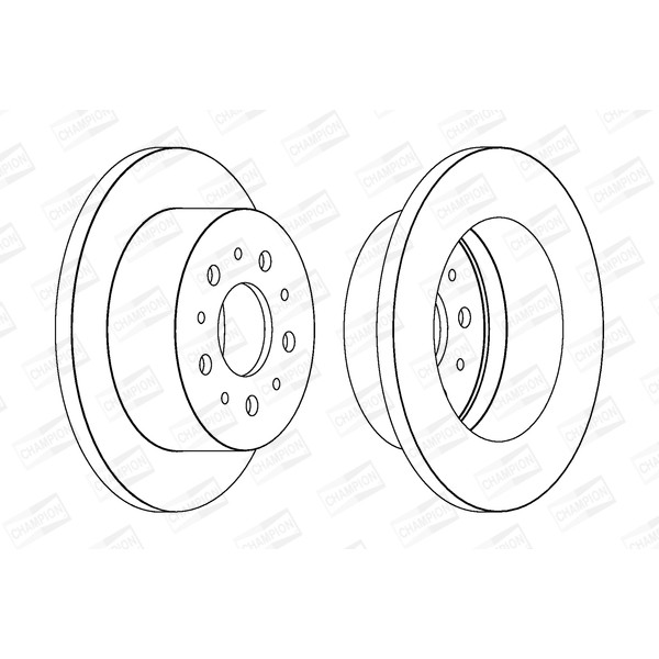 Слика на кочионен диск CHAMPION 562526CH за Fiat Ducato Platform 250 160 Multijet 3,0 D - 158 коњи дизел