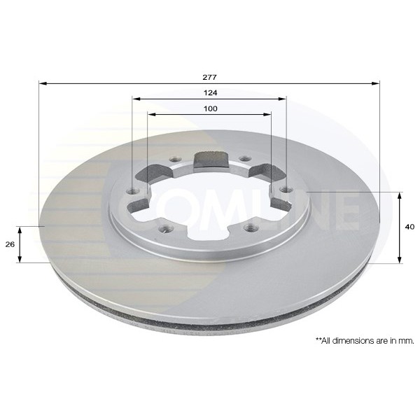 Слика на Кочионен диск COMLINE ADC0238V