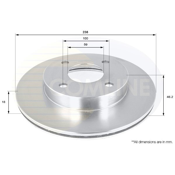 Слика на Кочионен диск COMLINE ADC0273V