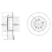 Слика 1 на кочионен диск DELPHI BG2103