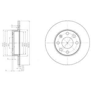 Слика на Кочионен диск DELPHI BG2149