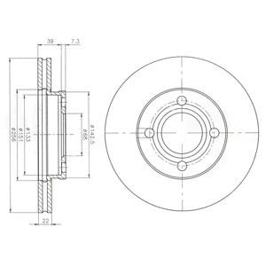 Слика на Кочионен диск DELPHI BG2272