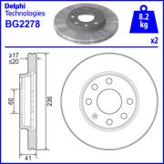 Слика 1 на кочионен диск DELPHI BG2278