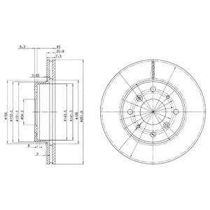 Слика на Кочионен диск DELPHI BG2336