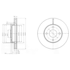 Слика на Кочионен диск DELPHI BG2350