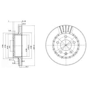 Слика на Кочионен диск DELPHI BG2384