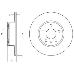 Слика на кочионен диск DELPHI BG2386 за Alfa Romeo 147 (937) Hatchback 1.9 JTDM - 115 коњи дизел