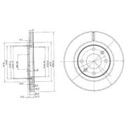 Слика 1 на кочионен диск DELPHI BG2387