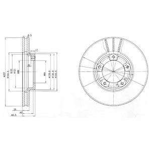 Слика на Кочионен диск DELPHI BG2423