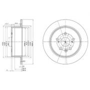 Слика 1 на кочионен диск DELPHI BG2594