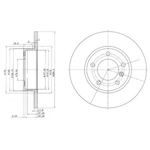 Слика на Кочионен диск DELPHI BG2622