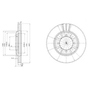 Слика на Кочионен диск DELPHI BG2628