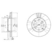 Слика 1 на кочионен диск DELPHI BG2673