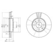 Слика 1 на кочионен диск DELPHI BG2693