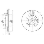 Слика 1 на кочионен диск DELPHI BG2697