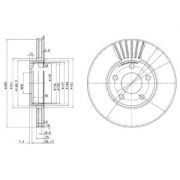 Слика 1 на кочионен диск DELPHI BG2745