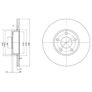 Слика на Кочионен диск DELPHI BG2749