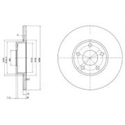 Слика 1 на кочионен диск DELPHI BG2749