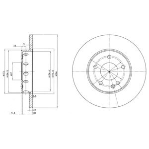 Слика на Кочионен диск DELPHI BG2769